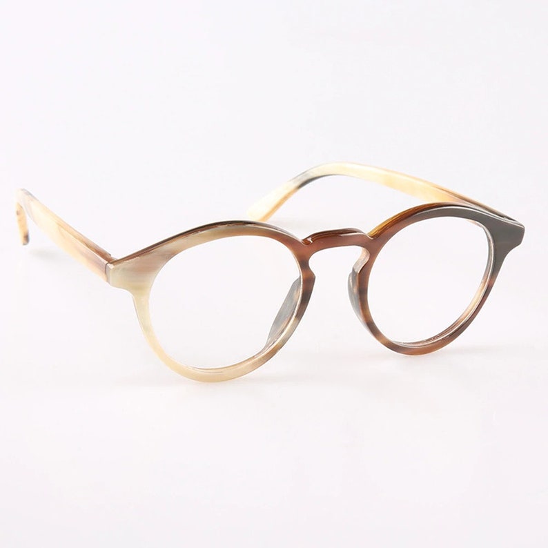 Handmade Bull Horn Glasses Frames: Caramel Brown Vintage Style - Etsy