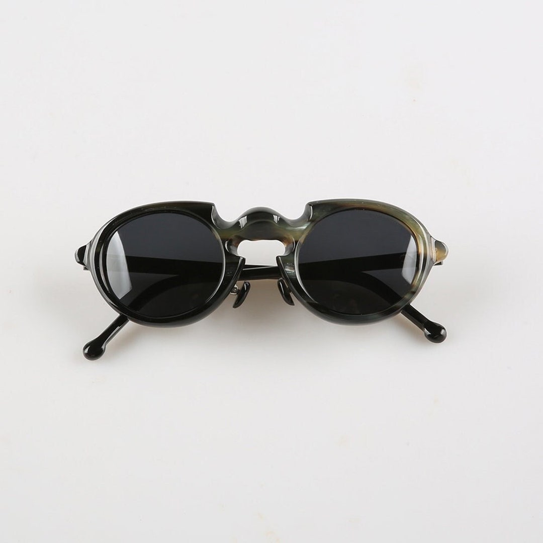 Montature per occhiali vintage stravaganti rotonde spesse fatte a