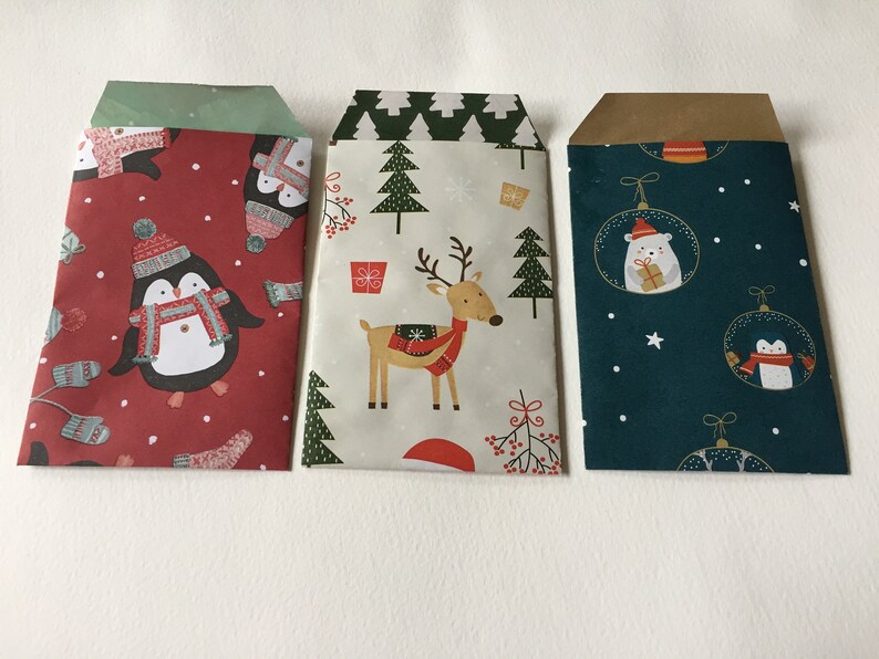 DIY Advent Calendar 24 Recycled Paper Pockets Reindeer Series French