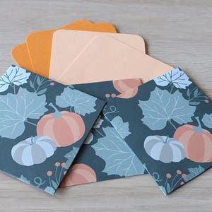 Mini enveloppes (x 5)-  série halloween- fabrication artisanale - made in France