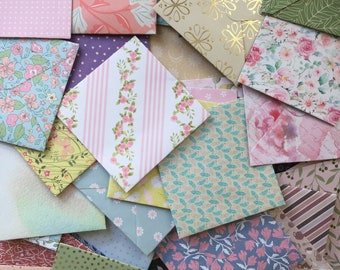 Mini enveloppes en mélange aléatoire (25/50) - faites main - made in France