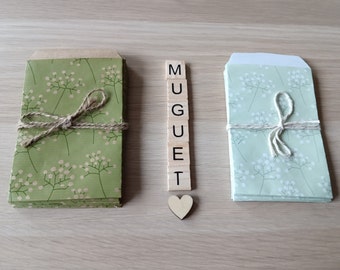 Bolsas/Bolsas de regalo - Serie Muguet - hechas a mano en Francia
