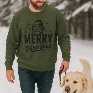 Merry Christmas Sweatshirt: Unisex Fleece Holiday Crewneck