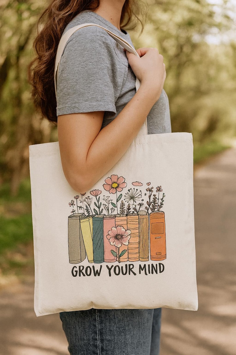 BOOK TOTE 26 IN COLORFUL CANVAS 226512