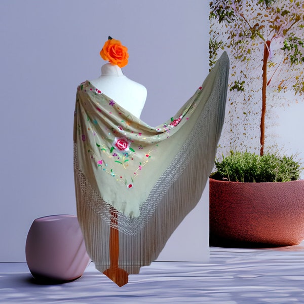 embroidered spanish shawl