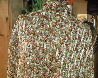 1970's Hasting & Smith Paisley Long Sleeve Blouse