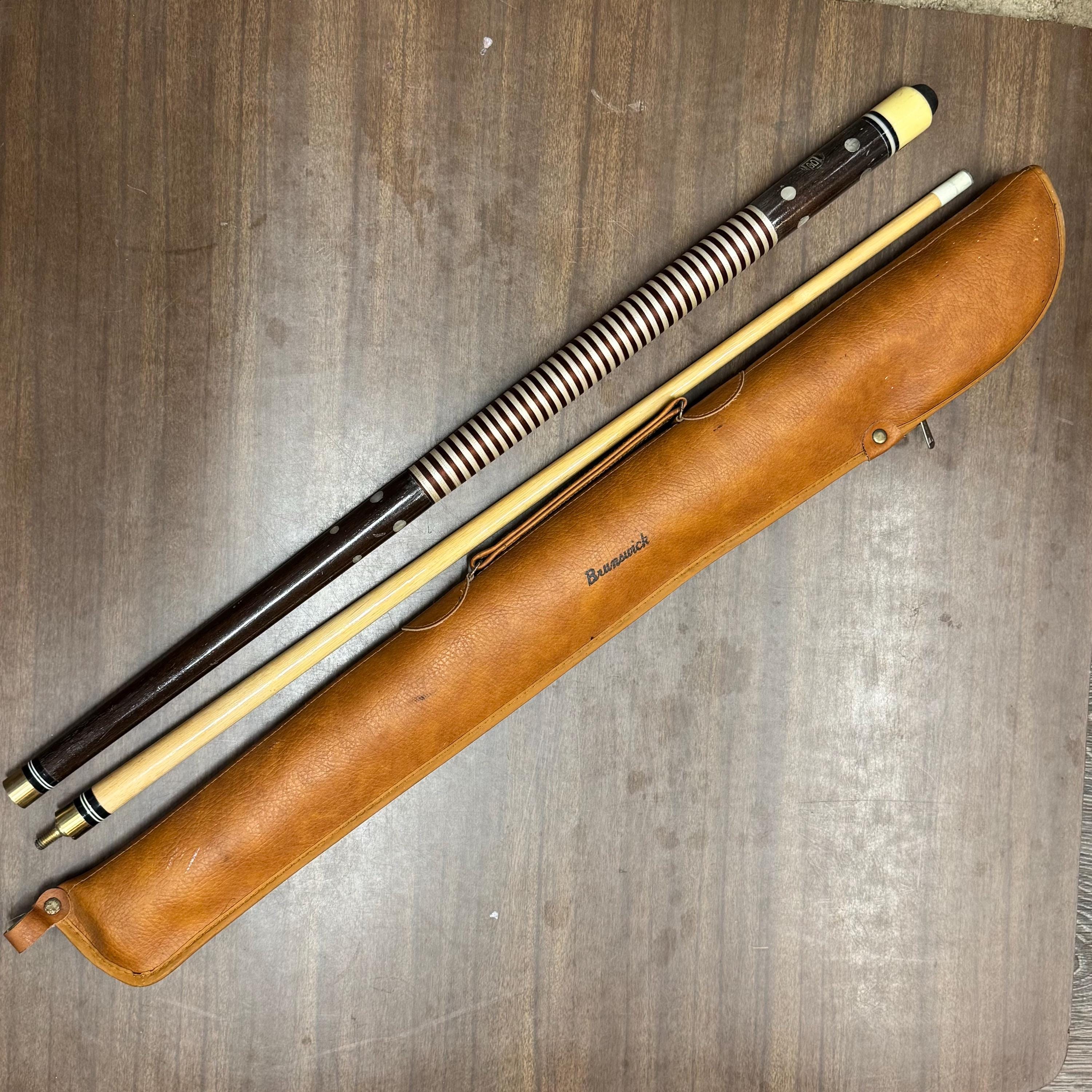 BRUNSWICK ヴィンテージ キュー ケース付き Vintage Pool Cue and Case - Etsy