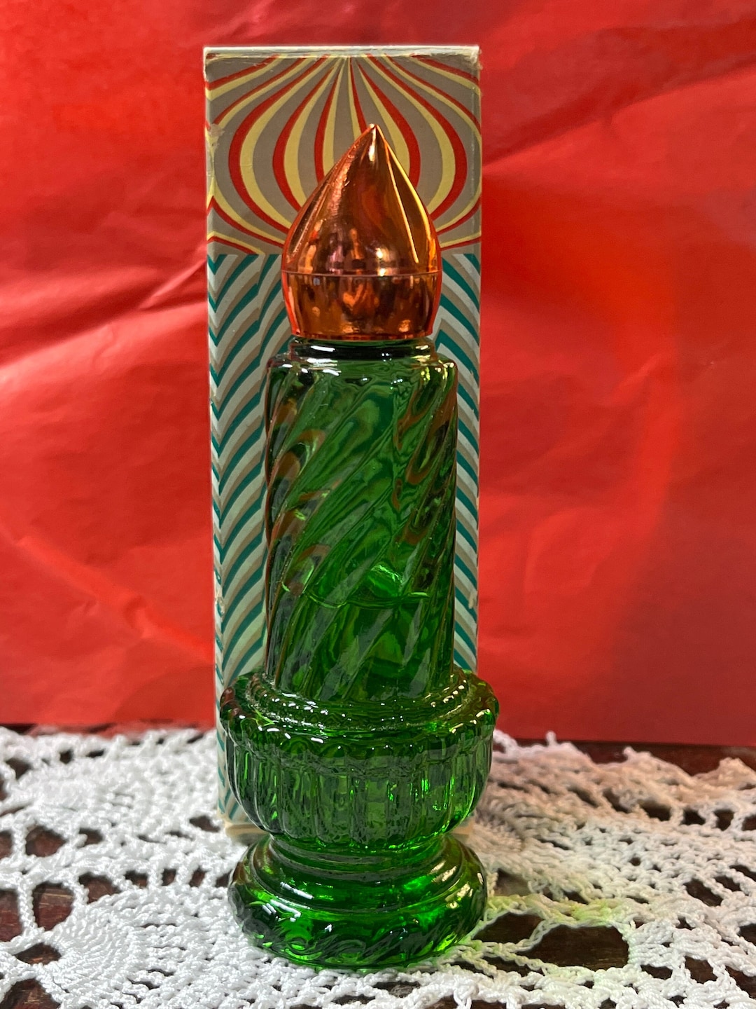 Vintage Avon Christmas Candle Moonwind Decorative Bottle Collect - Etsy