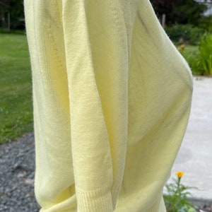 Vintage Yellow Pullover Sweater DuPont Orlon Acrylic 1950s sweater image 3