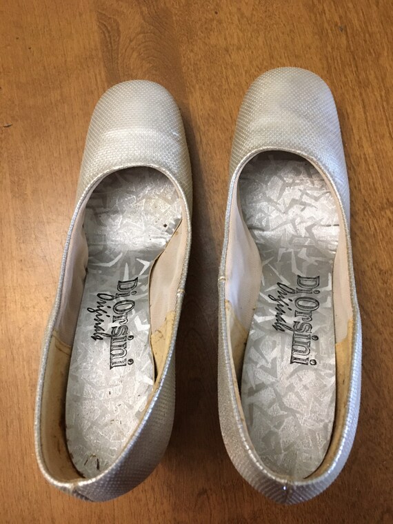 Vintage Di Orsini Originals Silver Shoes, Size 7 … - image 3
