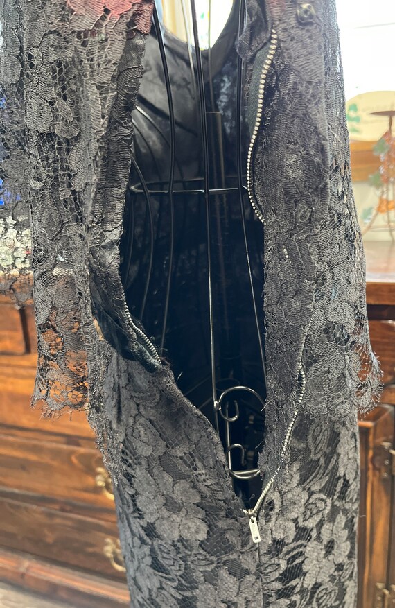 Vintage Black Cocktail Dress 1960/70’s. Formal, H… - image 7