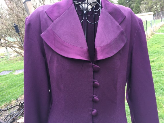 Vintage Studio One Purple Formal Skirt & Jacket, … - image 6