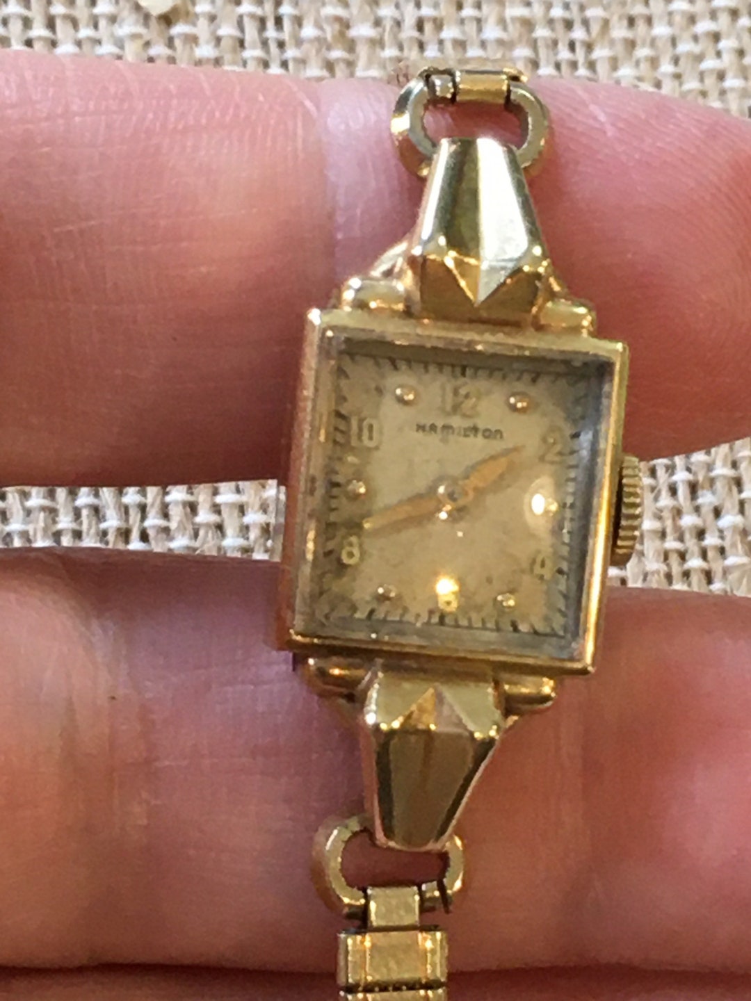 Hamilton 14k Gold Filled L & K Ladies Wristwatch Speidel
