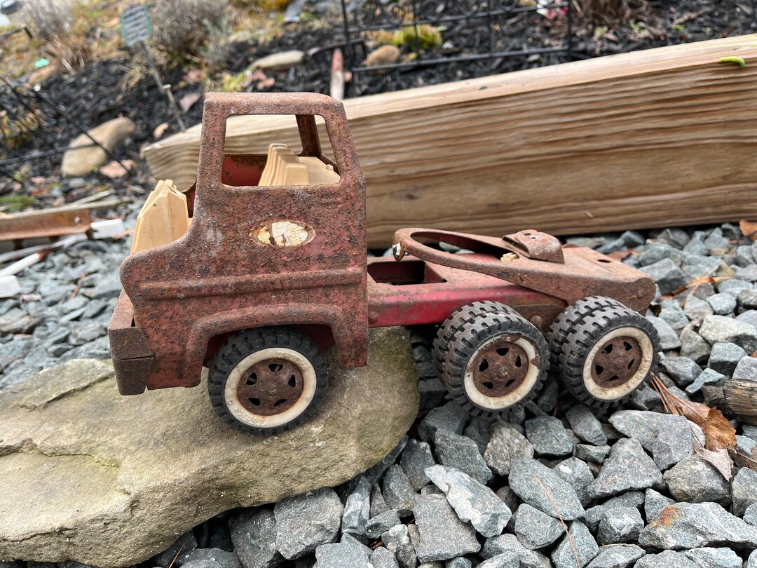 Vintage 1960s Red Tonka Dump Truck Restoration Project Farmhouse Decor Etsy