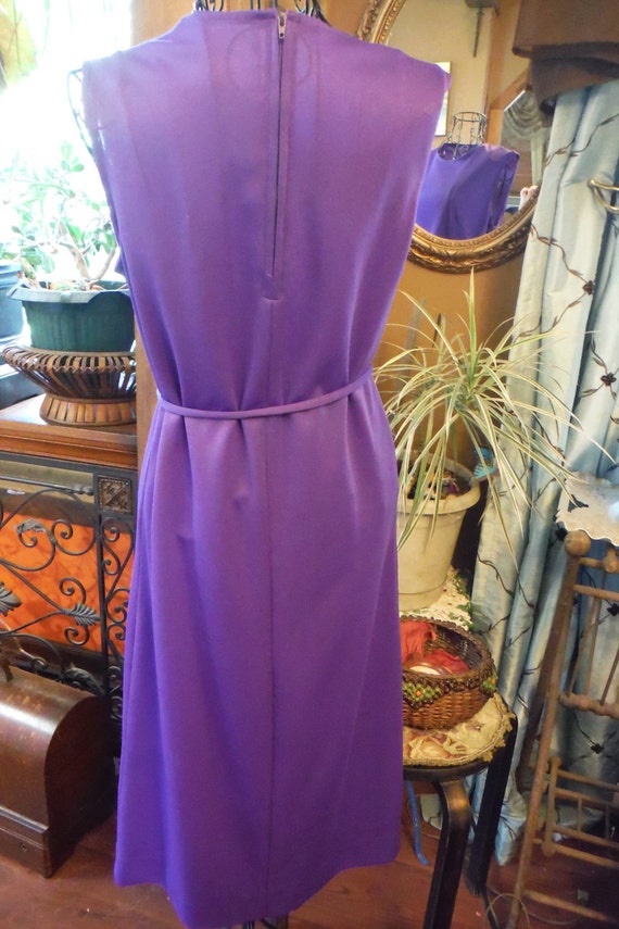 Vintage 1960's NPC Fashions Purple Two Piece Ruff… - image 4