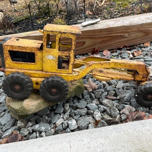 Vintage Tonka Road Grader 1947-1961 Restoration Project Farmhouse Decor Tonka Toys Collectible