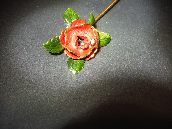 Franklin Mint "The Lovers Rose" Stick Pin - image 4