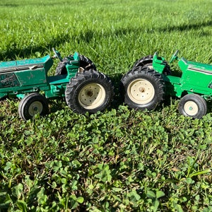 Vintage Green ERTL Farm Tractors 1970 Die Cast Toy Collectors Two to Chose From