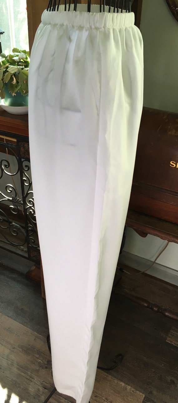 Vintage Silver Threads White Slacks, Small Size, … - image 9