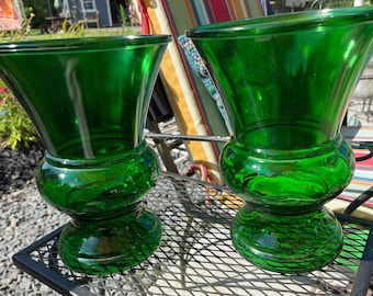 Vintage 60’s Green Napco Vase/Planter Decoration Two Separate