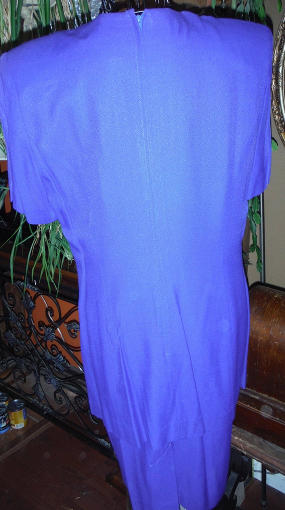 Studio 1 Petite Blue Cocktail Dress Size 8P - image 5