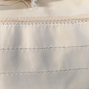 Vintage Koman Women Skirt Slip, Nylon Lingerie, Large Off White