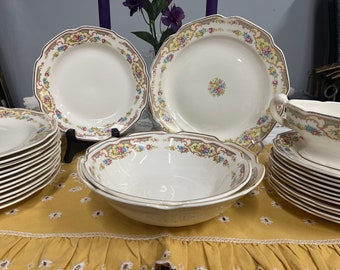 Vintage Mount Clemens “Mildred” Dinnerware Cottage Farmhouse Dining Tableware Pieces Sold Separately Summer Garden Table