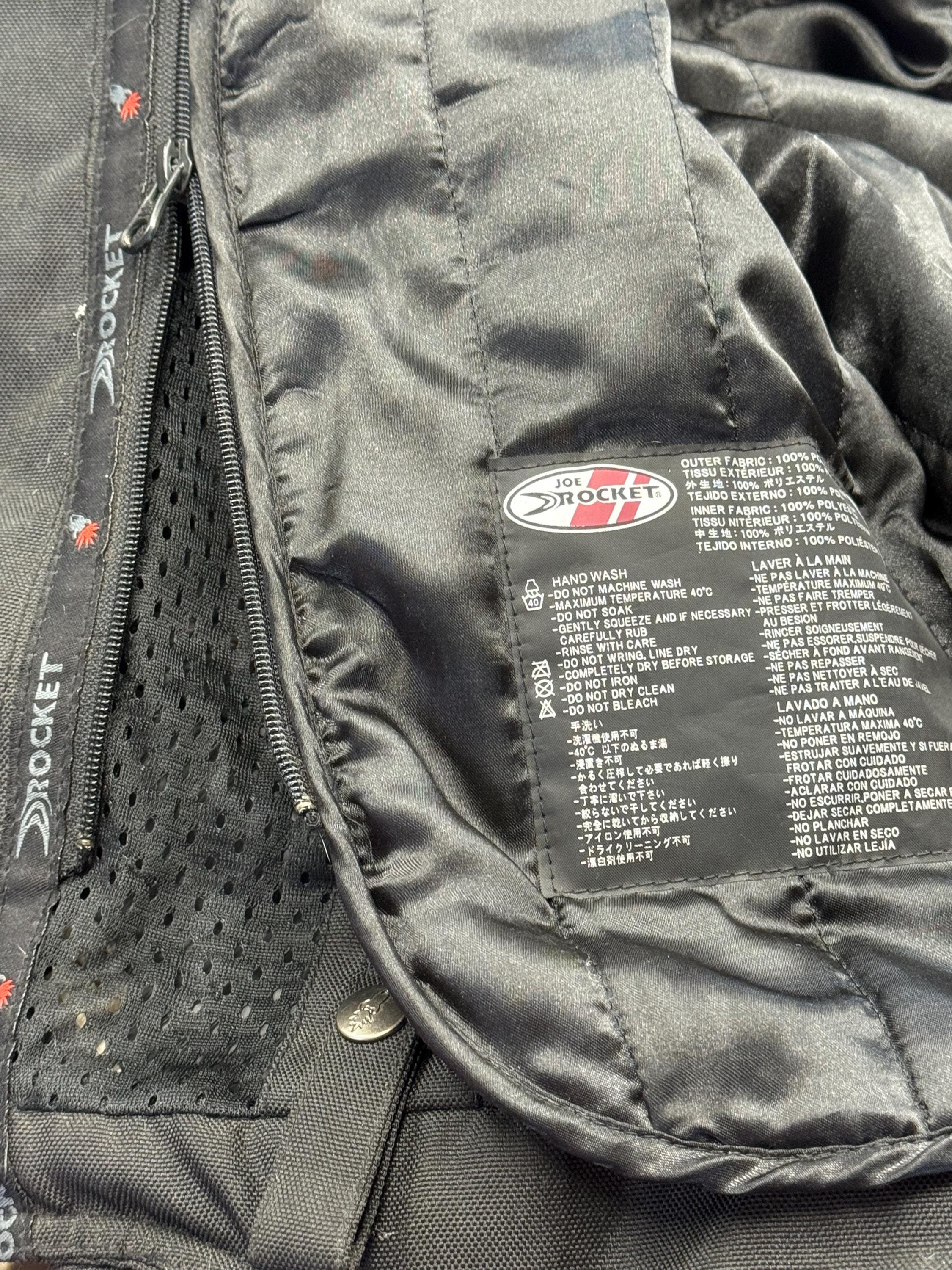 Kawasaki Joe Rocket Motorcycle Racing BLACK SILVER Jacket