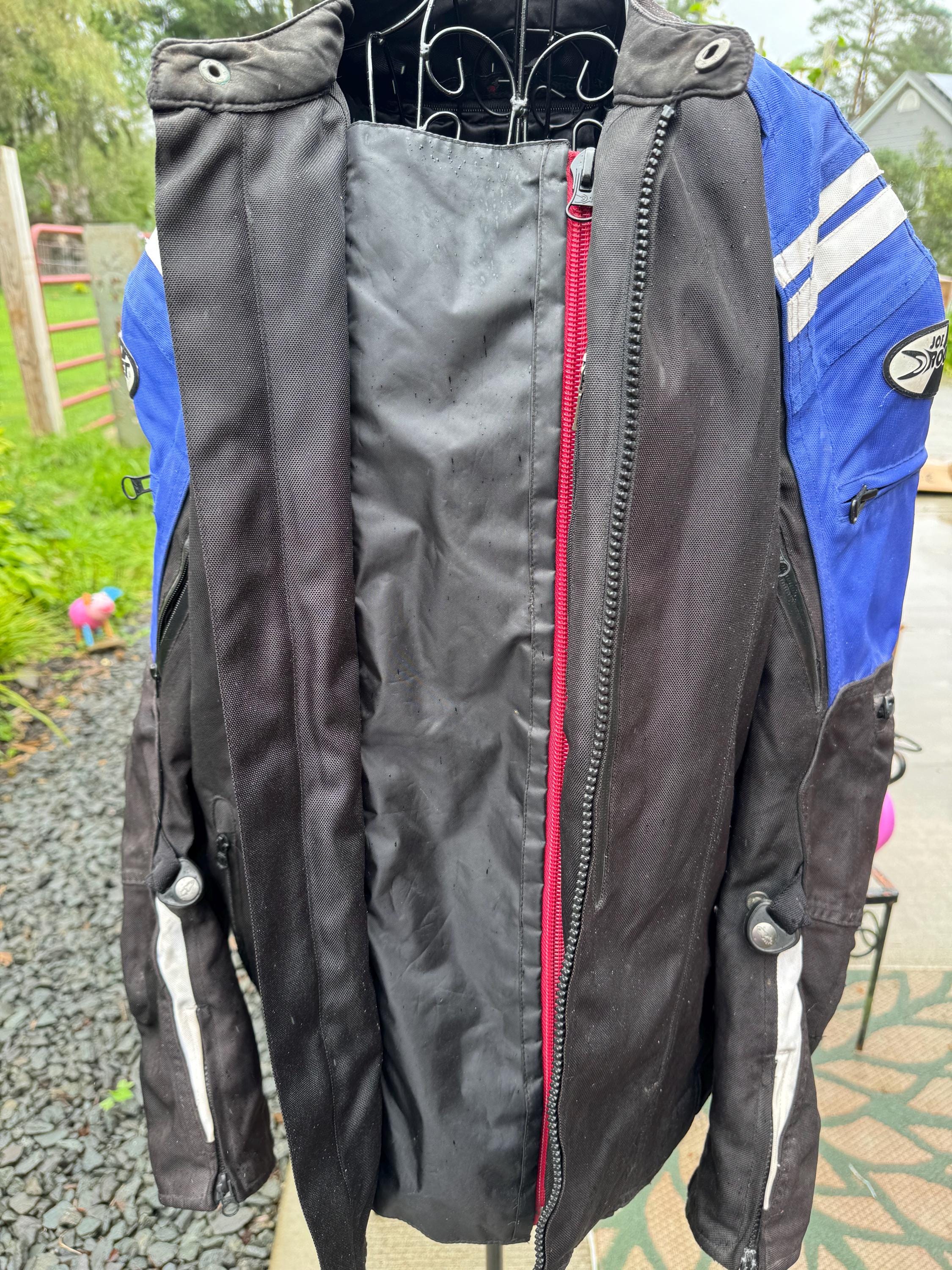 Kawasaki Joe Rocket Motorcycle Racing BLACK SILVER Jacket