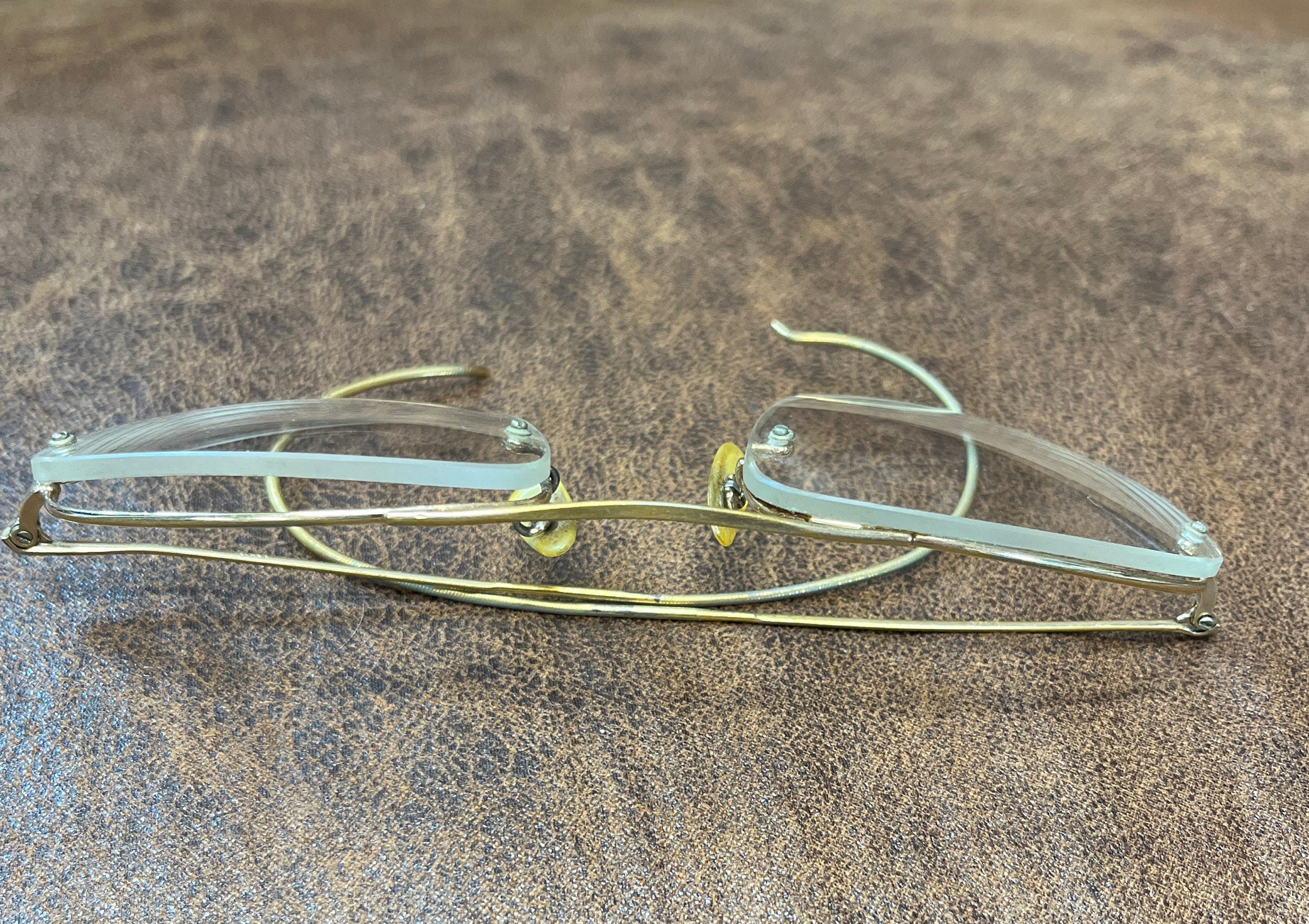 Vintage Original Eyeglasses 1920-1940 SC USA Semi Rimless 
