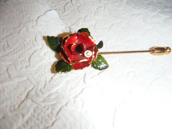 Franklin Mint "The Lovers Rose" Stick Pin - image 8