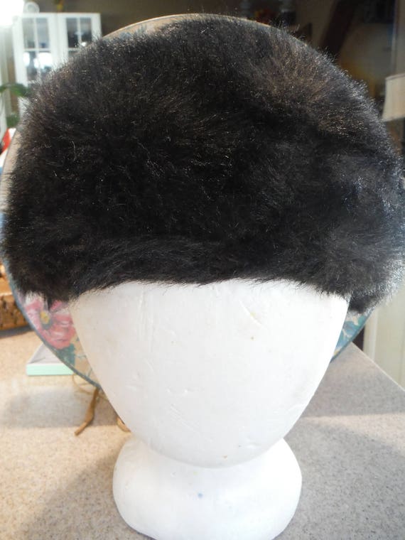 1950's Brown Faux Fur Women's Bucket Hat