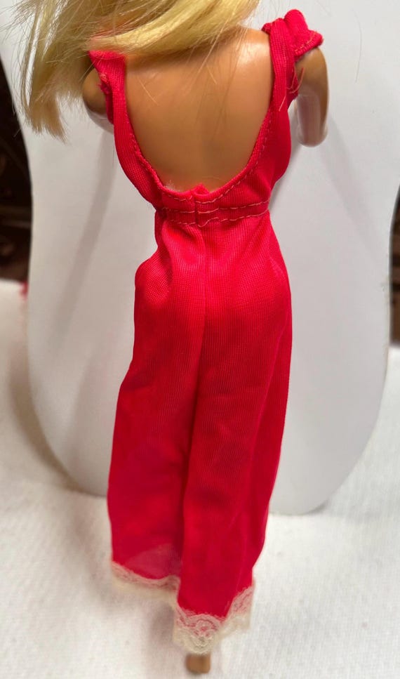 Vintage Barbie 1974 Red Nightgown Best Buy Fashion #7820 Lingerie