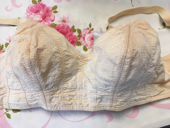 Vintage 1953 Maidenform Etude Nude/cream Bra 32B 