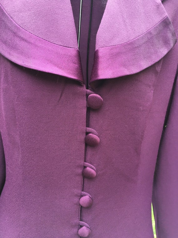 Vintage Studio One Purple Formal Skirt & Jacket, … - image 7