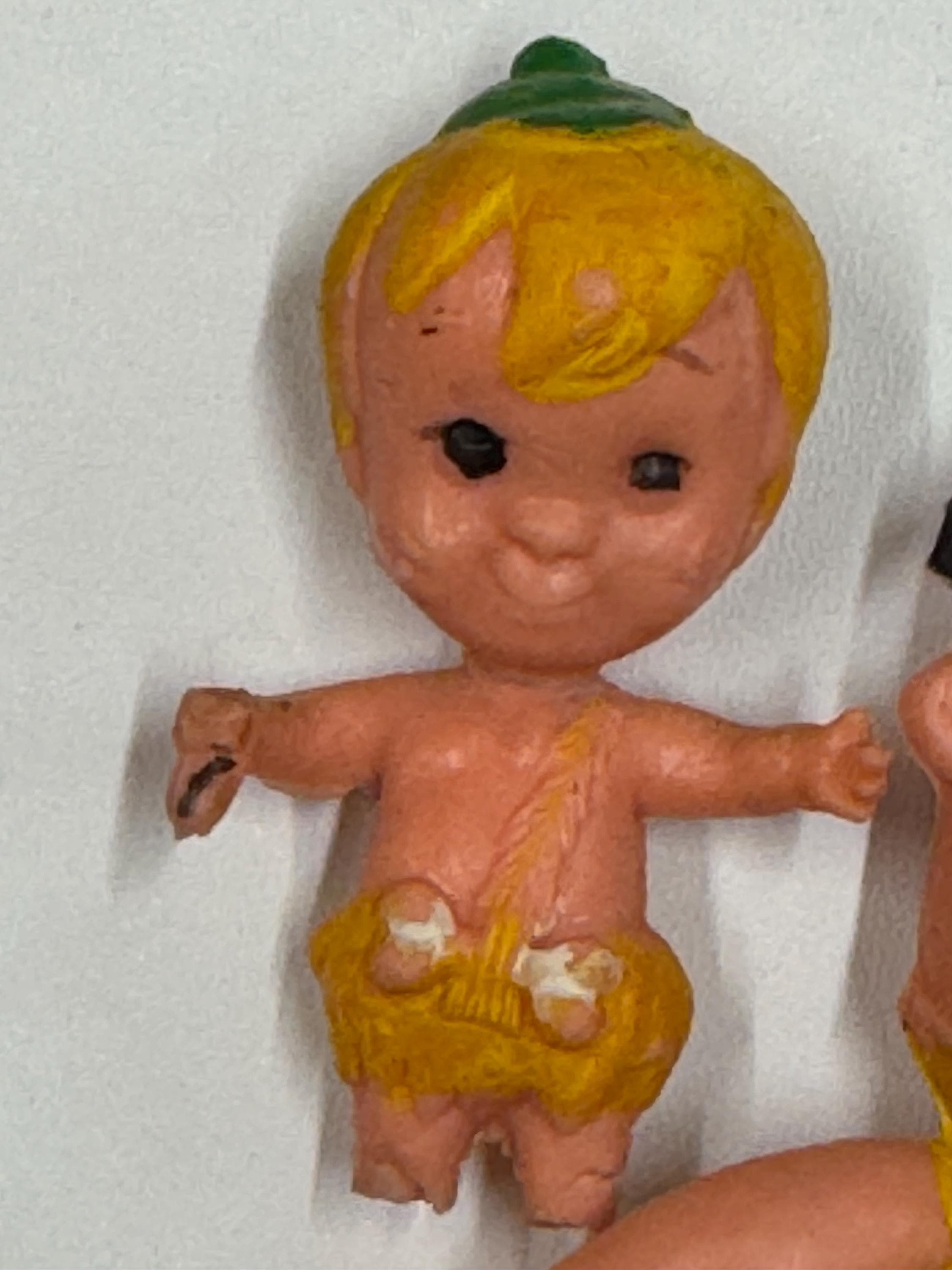 Vintage 1960s Flintstones Rubber Characters Fred Pebbles Bambam