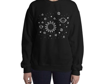 Solar System Knit Beanie Tumblr Hipster Grunge Aesthetic Indie Etsy