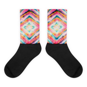 Organic Socks Tumblr Hipster Grunge Aesthetic Psychedelic Rad Pastel Kawaii Psychedelic Trippy Holographic Accessories Tie Dye