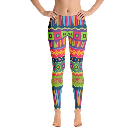 African Women Leggings, Tribal Pattern Yoga Leggings With Inner Pocket,workout  Fitness Clothing -  Canada