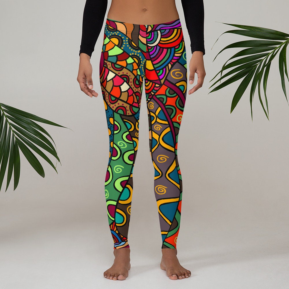 Afrikanische Kleidung Damen Leggings Tribal Boho ...