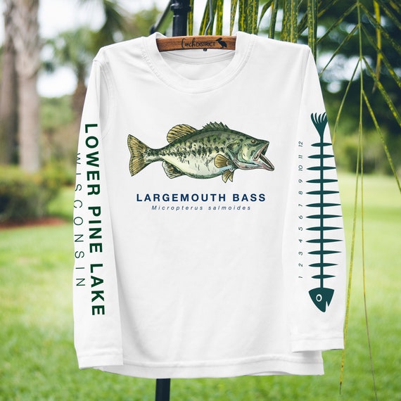 Personalized Lake Shirt Largemouth Bass Fishing Shirt Sun Shirt UPF  Performance Custom Lake Lakehouse Shirt Happy Camper Camping Trip Shirt -  Etsy