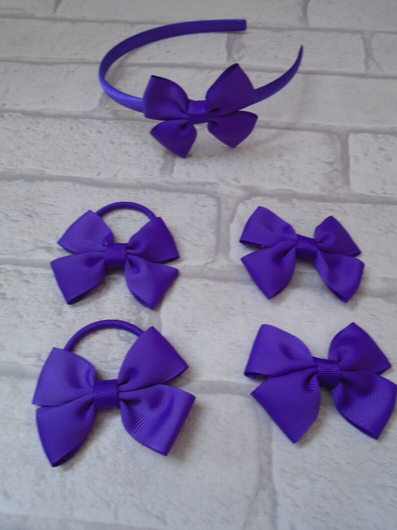 School Uniform 5-Piece Headband Set