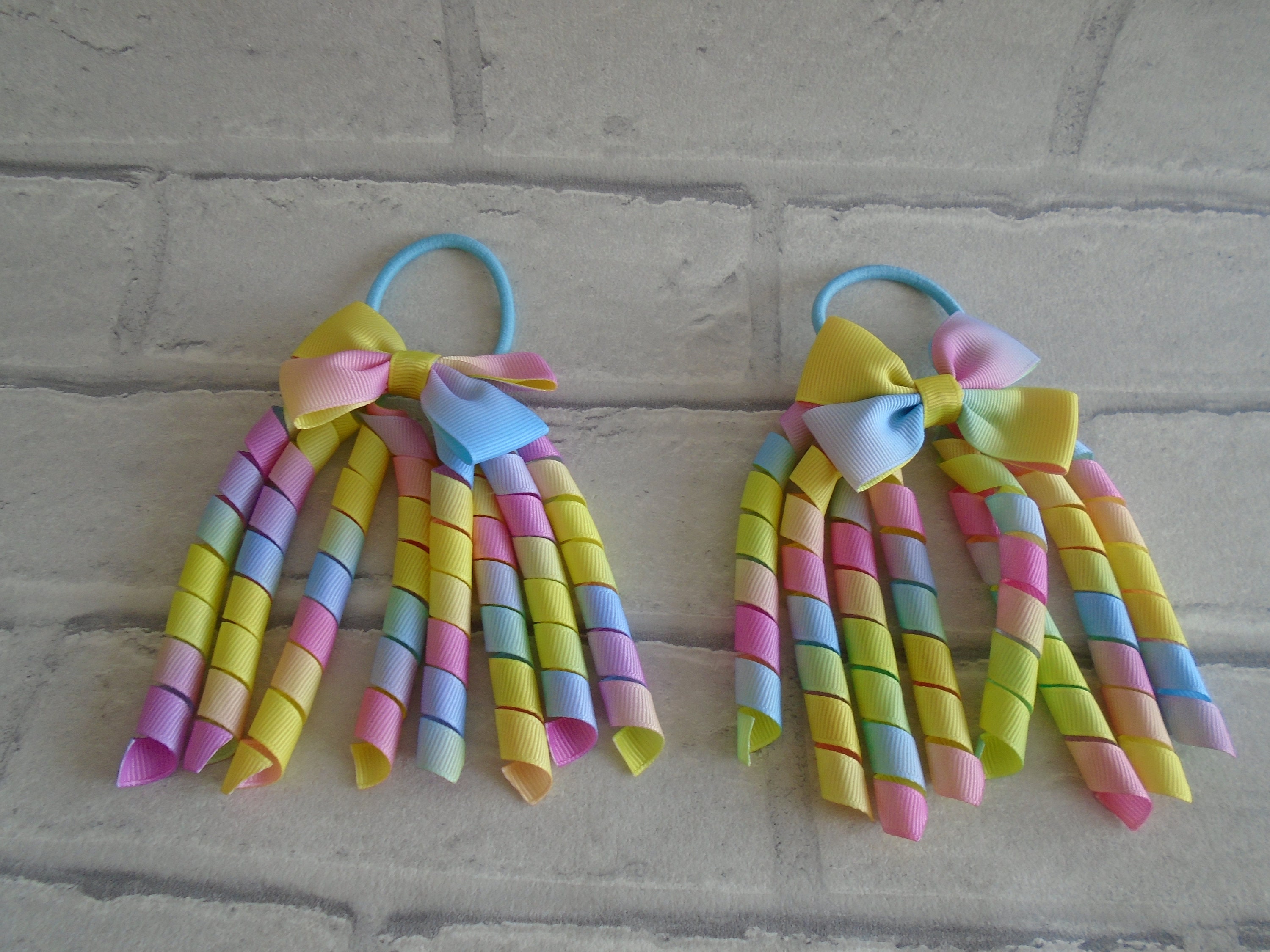 Korker Bobble Hair Bobble Ribbons Curly Ribbon Bobbles Etsy UK