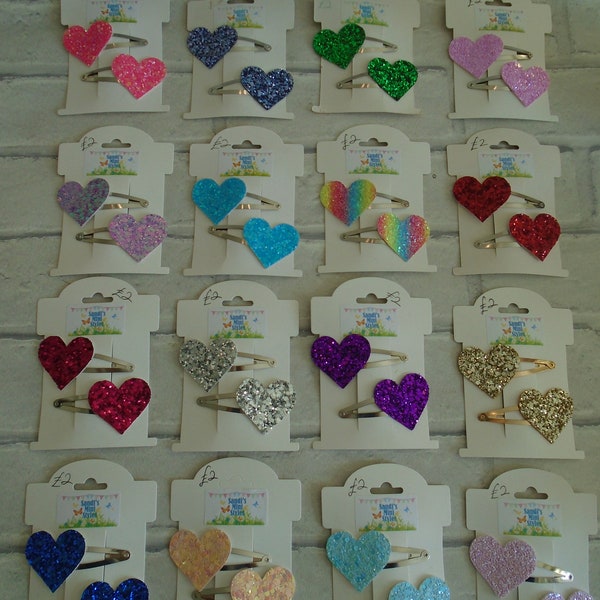 Heart hair clips Star Hair Clips: Girls' Party Hair Slides