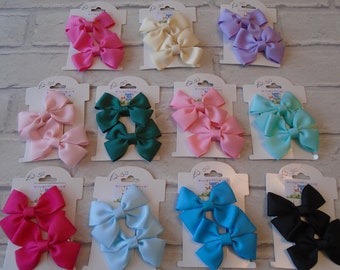 school hair bow bow clips plain hair bows Fringe clip school clips plain white red blue purple yellow green bergundy pink black orange navy