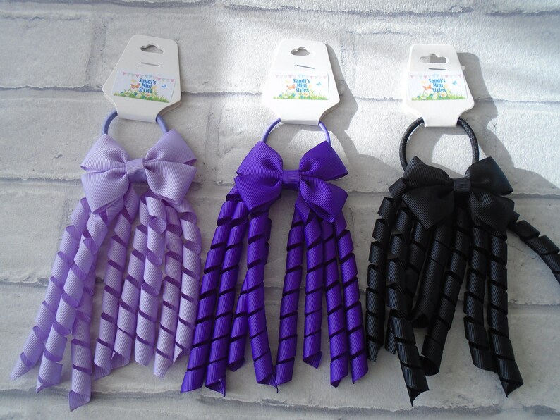 Korker Bobble Hair Bobble Ribbons Curly Ribbon Bobbles Etsy UK