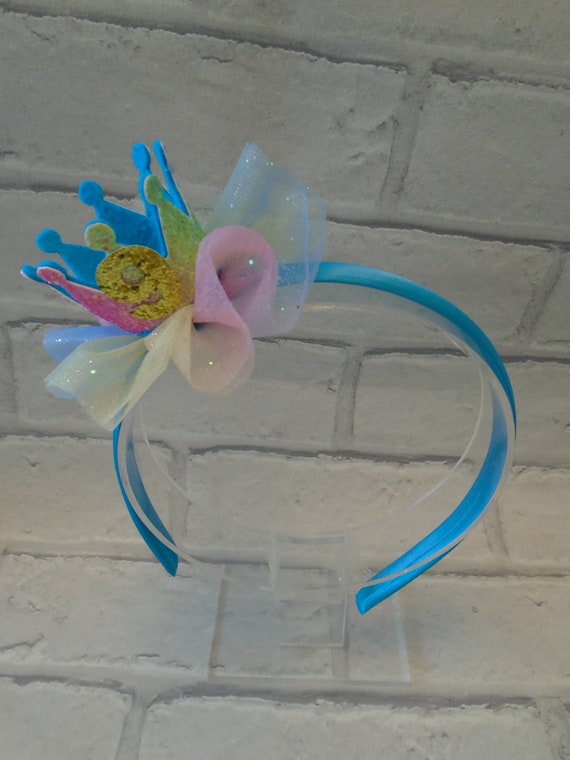 Birthday Crown Headband: Custom Age Tulle Alice Band