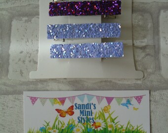 Fringe clips glitter clips girls hair clips sparkle hair accessories girls toddler gift present glittery hair clips sparkle clips for fringe