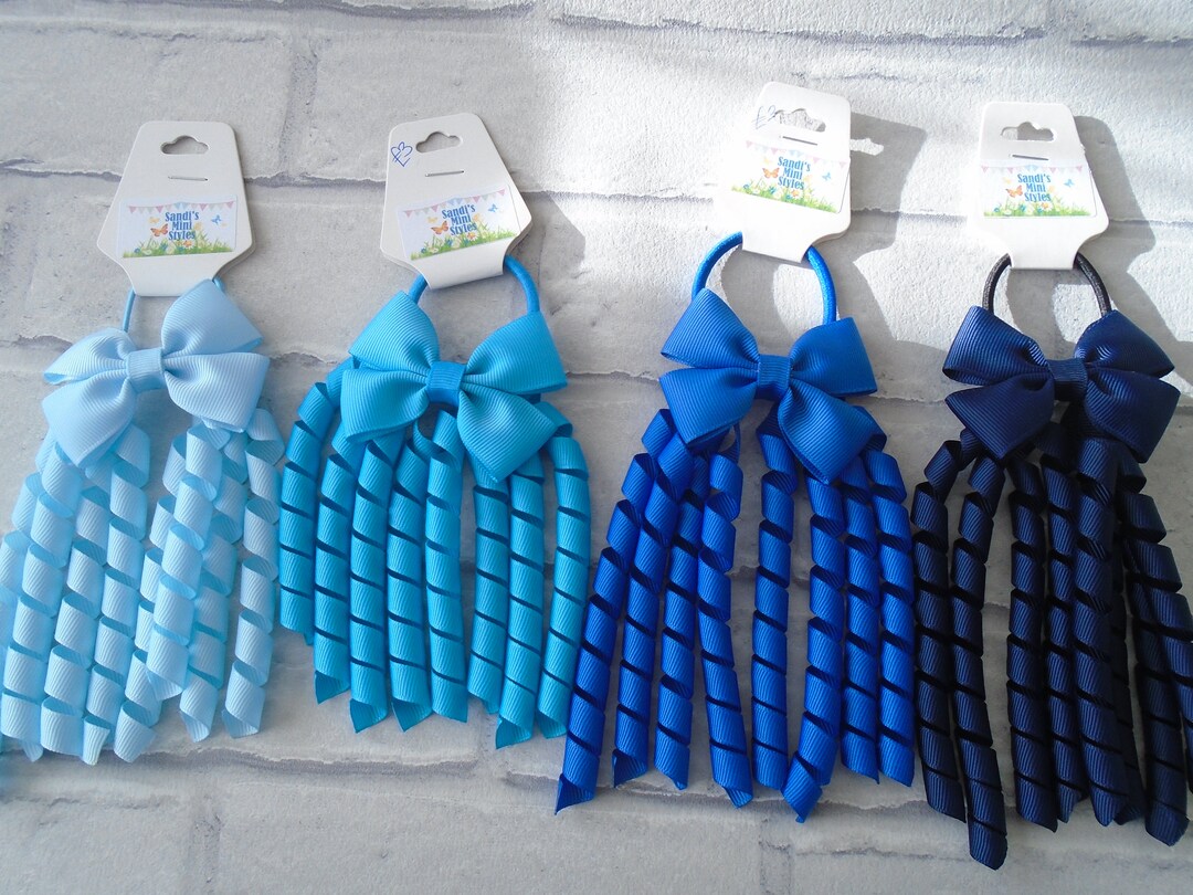 Korker Bobble, Hair Bobble, Ribbons, Curly Ribbon Bobbles, Hair
