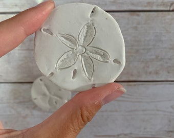 Individual Coastal Sand Dollar Magnet, Sand Dollar Refrigerator Magnets, Beach Magnets, Nautical Magnets, Polymer Clay Magnets